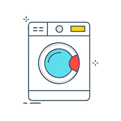 washing machine icon, washing machine vector illustration-simple illustration of washing machine, perfect for washing machine logos and icons