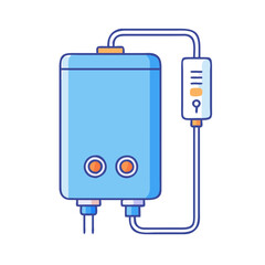 water heater icon, water heater vector illustration-simple illustration of water heater, perfect for water heater logos and icons