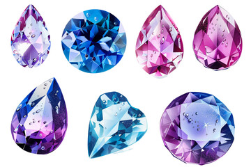 Fototapeta premium Brilliant Gems Collection