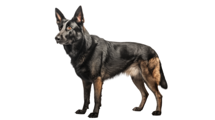 Majestic German Shepherd Dog Canine Breed Portrait Photography Stock Image