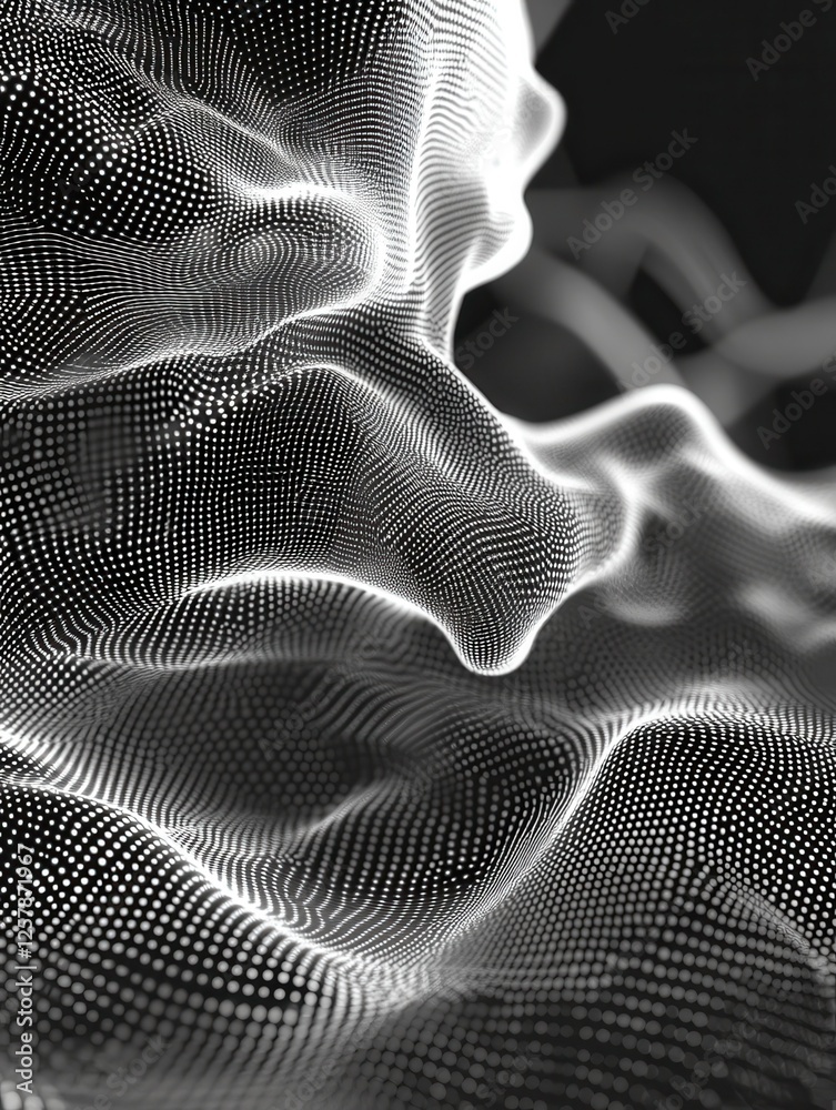 Poster abstract polygonal space. background with connecting dots and lines. artificial intelligence technol
