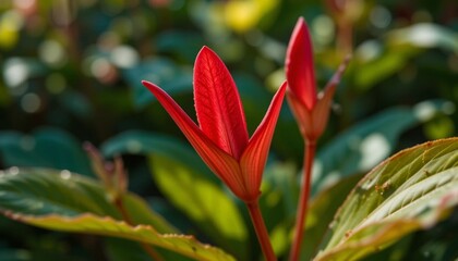 Fototapeta premium The Jewel of the Jungle: Psychotria Elata (Hooker’s Lips)