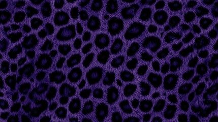 Obraz premium Close-up of a purple animal print featuring leopard spots, suitable for fashion and interior decor.