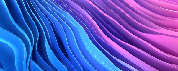 Fototapeta premium Abstract Colorful Waves of Blue and Purple Gradient Background Image