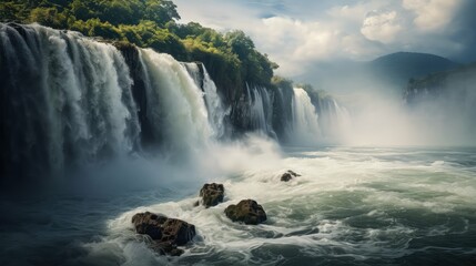 Fototapeta premium force water running