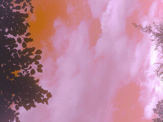 grunge background with clouds