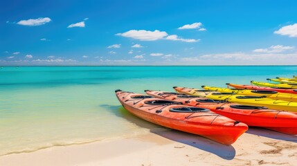 paddlg boats in water