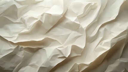 Obraz premium Crumpled sheet, texture, off white