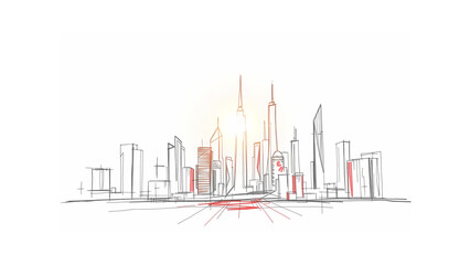 abstract background of a city