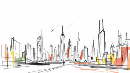 abstract background of a city