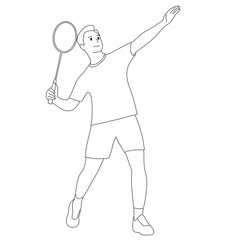 tennis player silhouette
