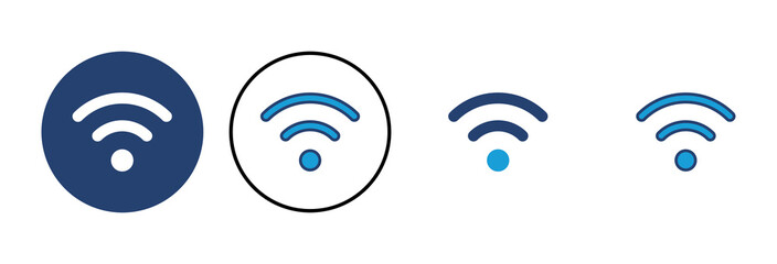 Wifi icon vector. signal vector icon. Wireless  icon vector
