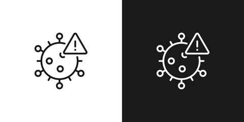 Virus danger icon. Viruses icons. Vector icons