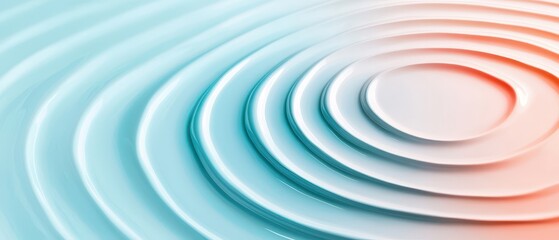 Obraz premium Abstract rippled patterns in soft colors create a calming visual effect.