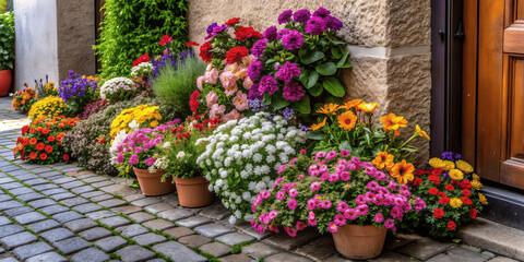 Obraz premium Romantic Valentine Background with Elegant Flowers Collection – Trendy and Viral Floral Designs for Love, Weddings, and Celebrations.AI generated