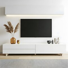 Tv lounge design image on white background2