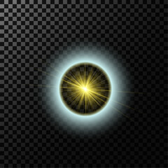 luminous objects, space, color, cosmic eye