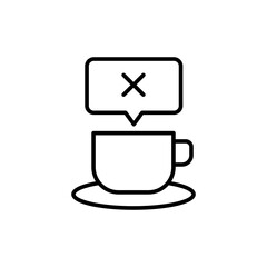 Fasting outline icons, minimalist vector illustration ,simple transparent graphic element .Isolated on white background