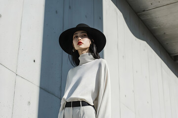 woman, fashion, beauty, people, person, model, hair, door, old, outdoor, dress, outdoors, teenager, one, smile, face, wall, child, summer, house, smiling, teen, vintage, style, youth