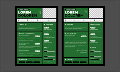 Clean Resume Layout, Minimalist resume cv template, Resume design template

