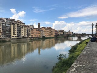 arno river in florence italy