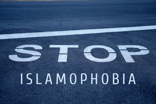 stop islamophobia. global social problem of racism