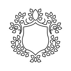 Heraldry Crest design template