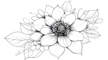 Elegant flower illustration