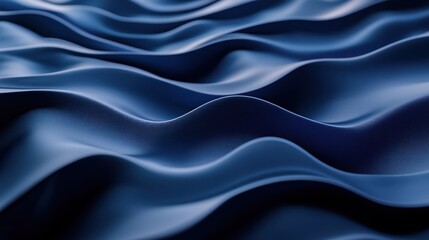 Obraz premium Abstract Blue Wavy Pattern