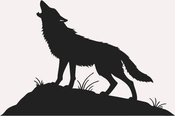 wolf silhouette