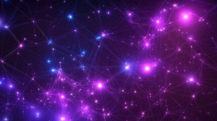 Cryptocurrency blockchain network background. Bright glowing symbols. Futuristic big data information. Graphic concept for your design