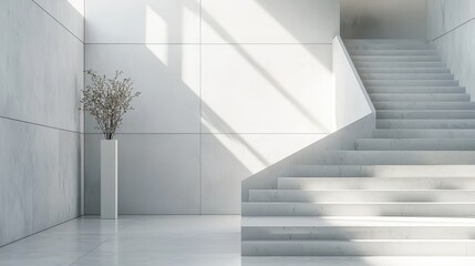 Minimalist Staircase in Modern Home