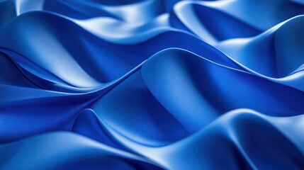 Obraz premium Abstract Blue Fabric Waves