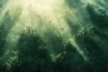 Obraz premium Sunlight in forest