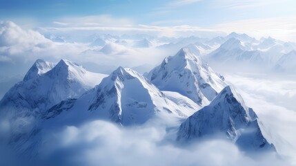 peaks white topography