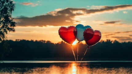 Fototapeta premium beautiful love balloon