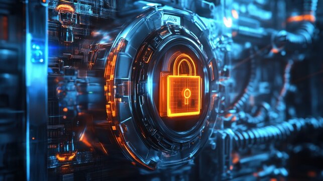 cyber security, padlock