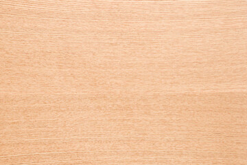 Light ash veneer wooden surface background. Closeup. Empty place for text. Top down view.