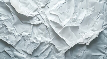 Obraz premium Abstract White Crumpled Paper Texture Design