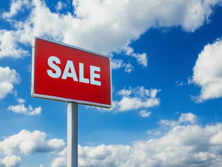 marketing offers, banner for advertising, inscription SALE