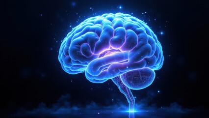 A colorful, futuristic depiction of an artificial intelligence brain with glowing elements.