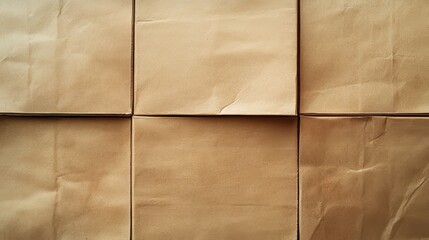 Fototapeta premium Arrangement of brown paper boxes, full frame.
