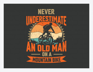 Mountain Biking T Shirt Design, Adventure T Shirt, Custom t-shirt design, Outdoor, Mountain, Family T Shirt Design illustration
