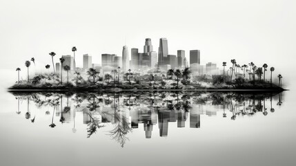 contrast black and white plants