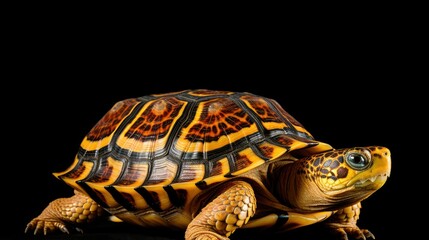 Obraz premium shell box turtle white background