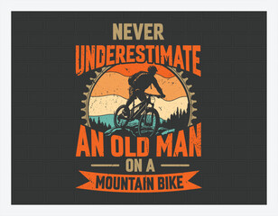 Mountain Biking T Shirt Design, Adventure T Shirt, Custom t-shirt design, Outdoor, Mountain, T Shirt Design illustration

