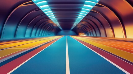 Geometric Modern Sports Arena