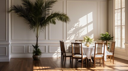 Obraz premium fronds indoor palm tree