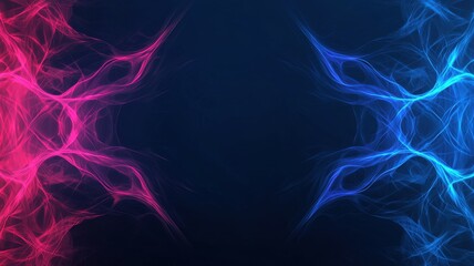Abstract Pink and Blue Energy Swirls Glowing Nebula Background Digital Art