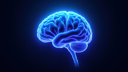 A colorful 3D rendering of an artificial intelligence or AGI brain superimposed over a grey background, symbolizing advanced cognitive processing and futuristic technology.